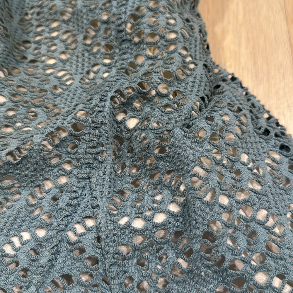 **Free People Blue Lace Coverup Dress - Picture 4 of 5